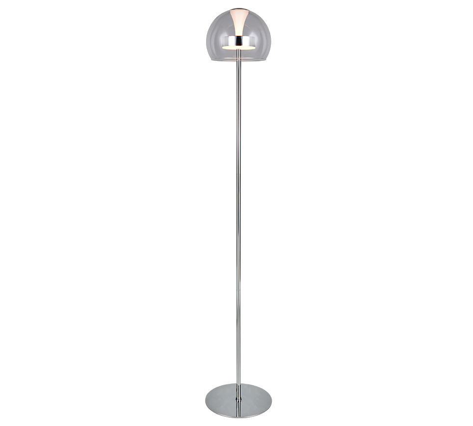 FLYNT | Floor lamp | Chrome | Metal