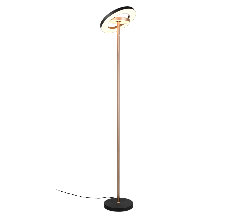 GUANO | Floor lamp | Coffee | Metal