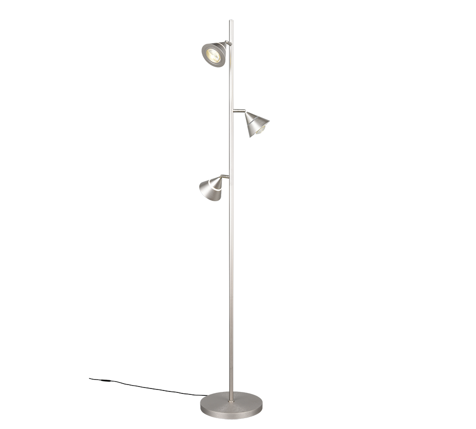 ROMEO | Floor lamp | Nickel mat | Metal