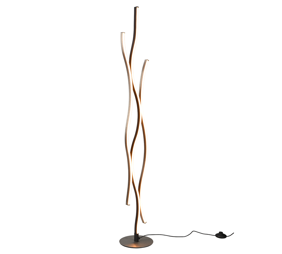 BLAZE | Floor lamp | Brushed aluminium | Metal
