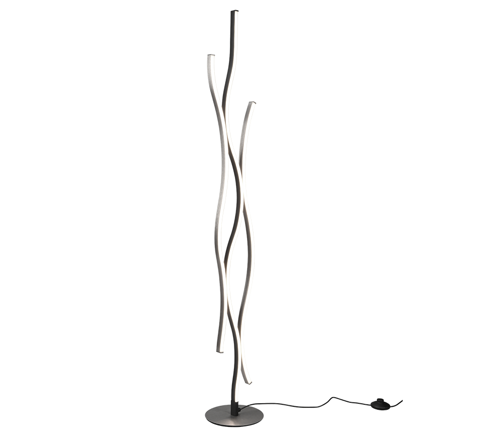 BLAZE | Floor lamp | Brushed aluminium | Metal