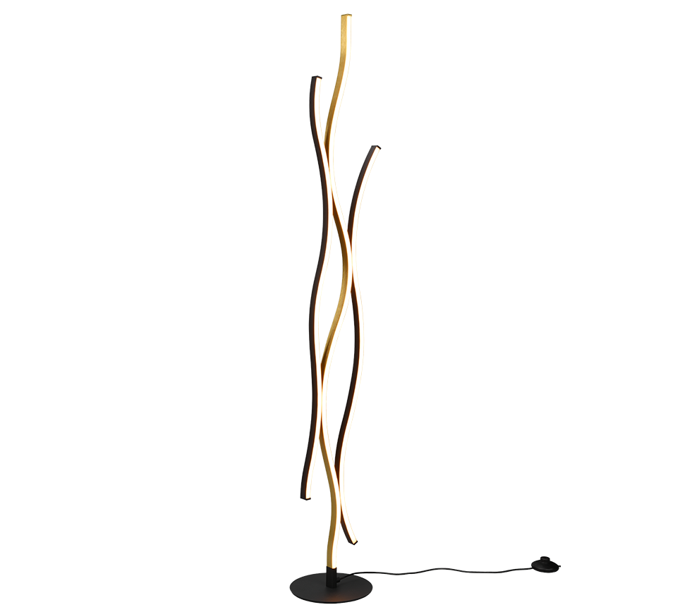 BLAZE | Floor lamp | Brass mat | Metal