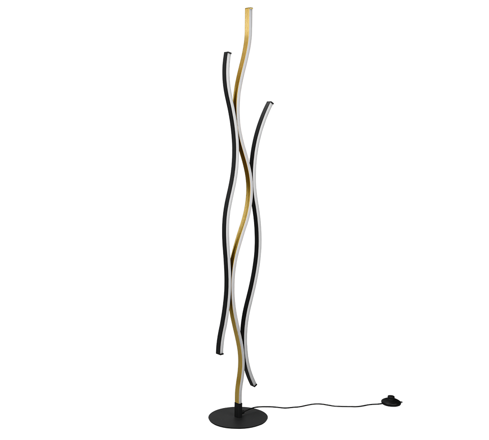 BLAZE | Floor lamp | Brass mat | Metal