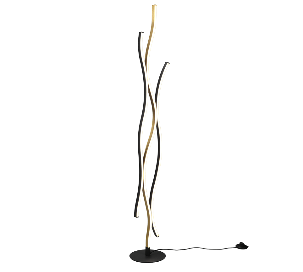 BLAZE | Floor lamp | Brass mat | Metal