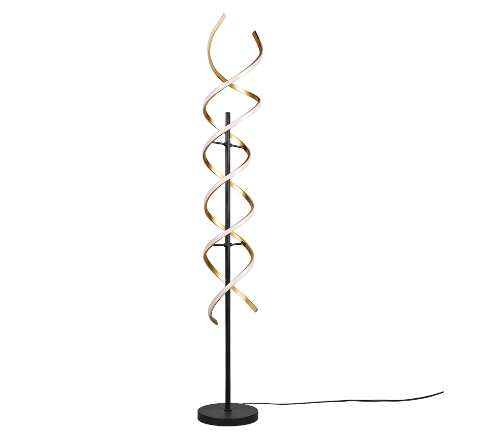 SEQUENCE | Floor lamp | Brass mat | Aluminium