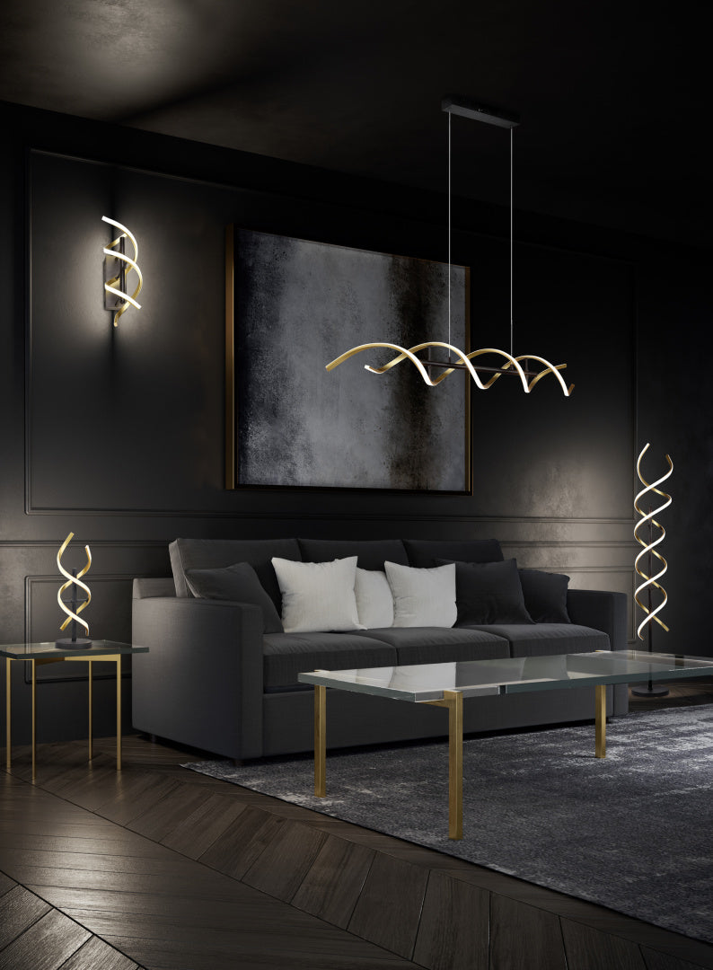 SEQUENCE | Floor lamp | Brass mat | Aluminium