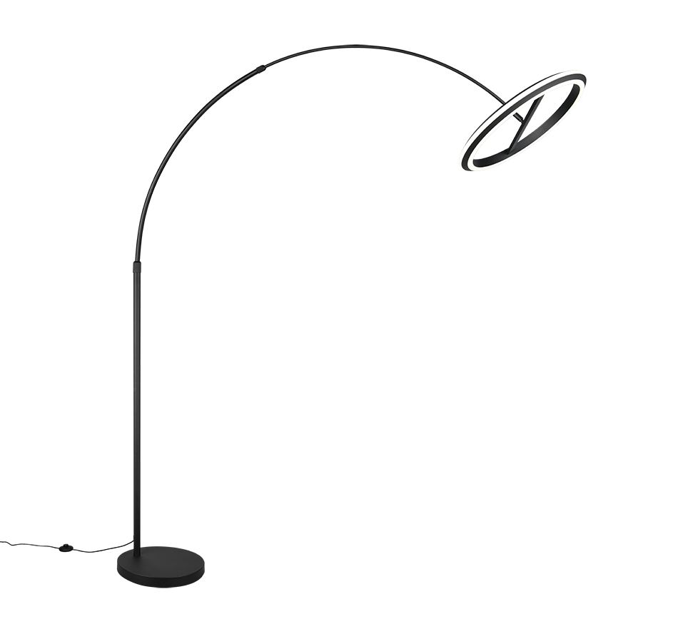 AMADOR | Floor lamp | Black mat | Metal