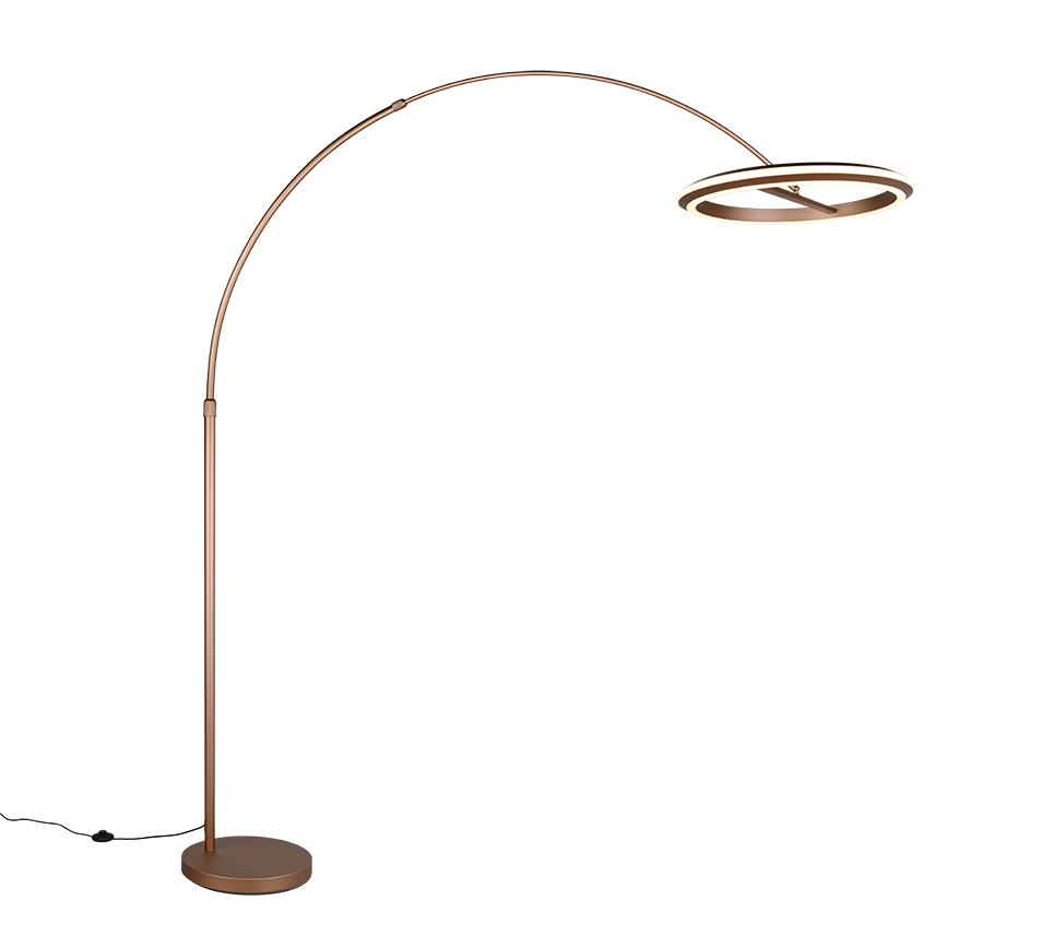 AMADOR | Floor lamp | Coffee | Metal
