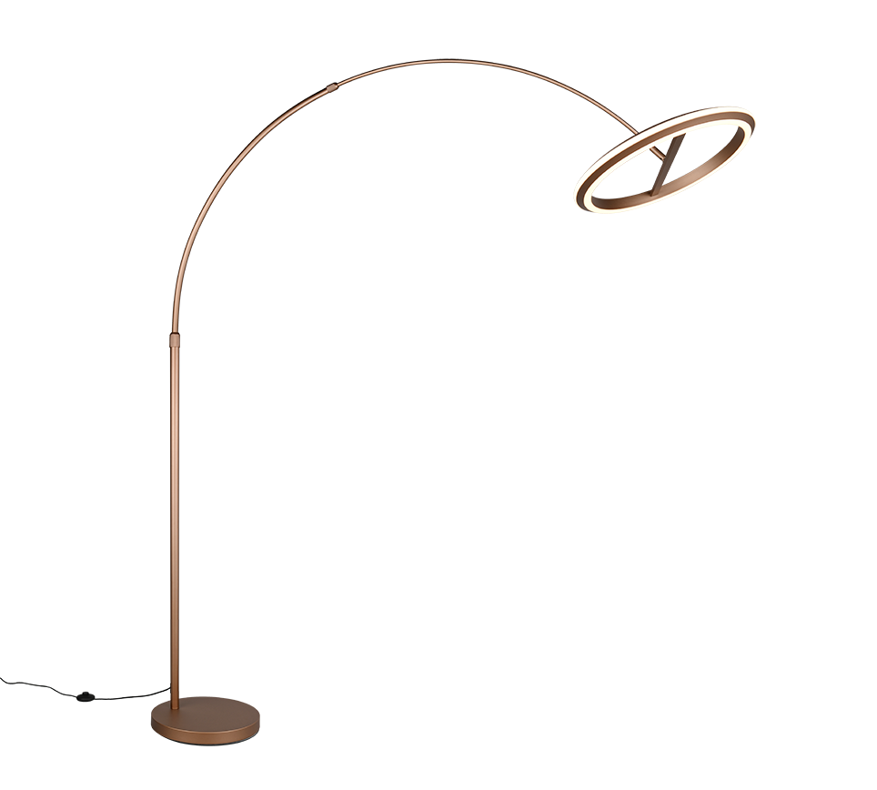 AMADOR | Floor lamp | Coffee | Metal