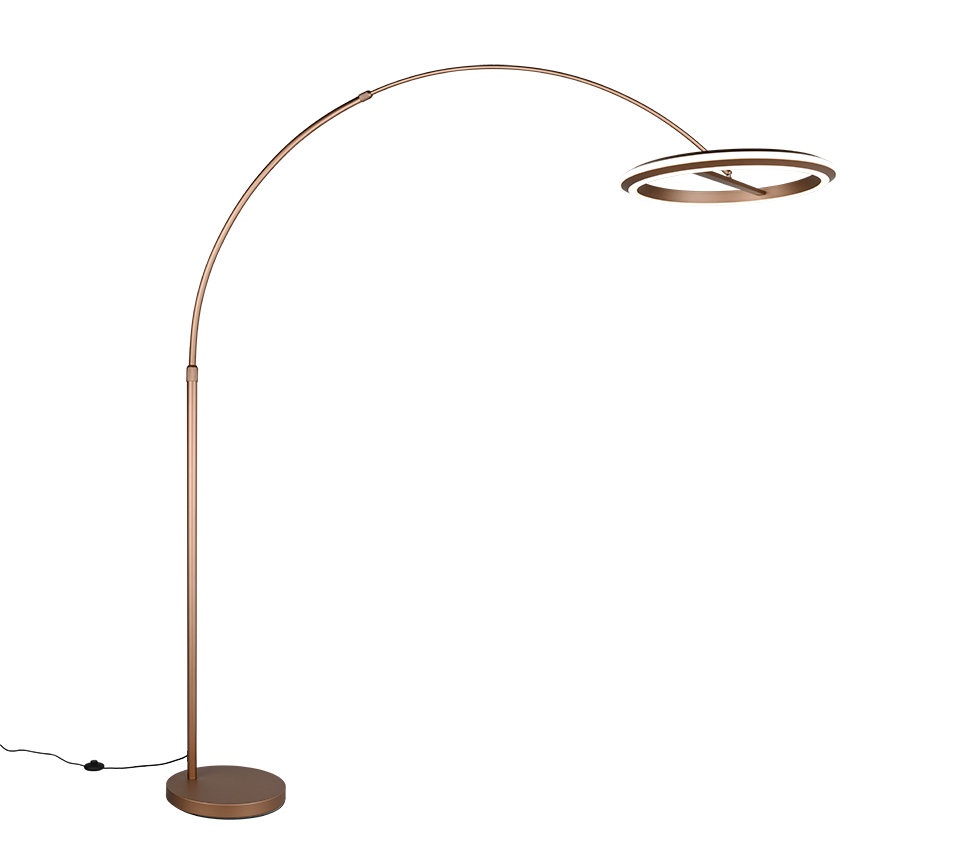 AMADOR | Floor lamp | Coffee | Metal
