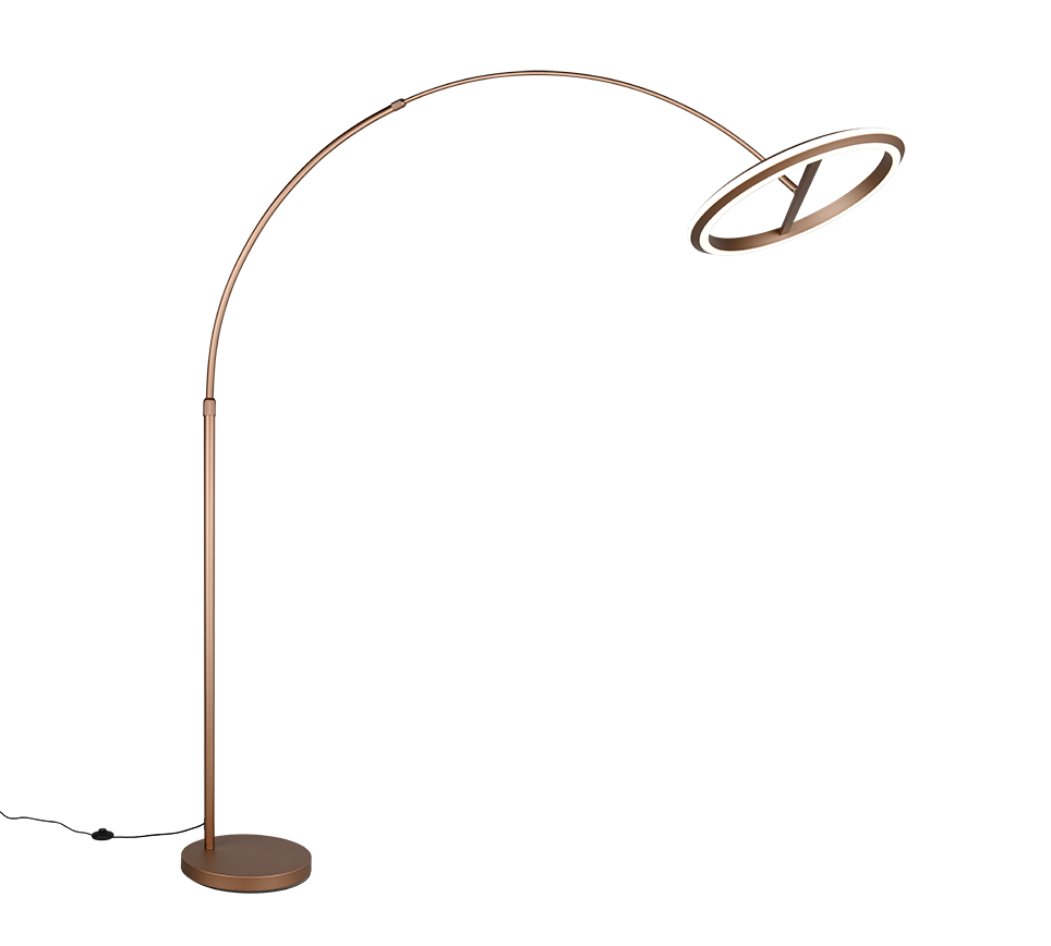 AMADOR | Floor lamp | Coffee | Metal
