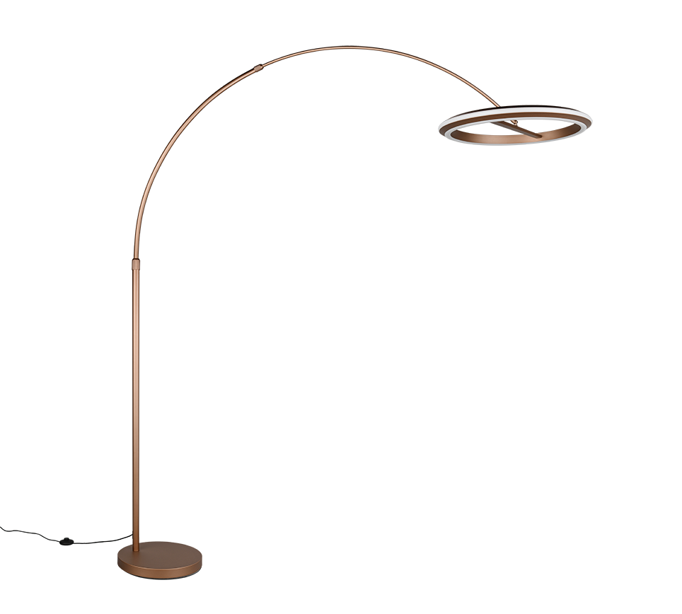AMADOR | Floor lamp | Coffee | Metal