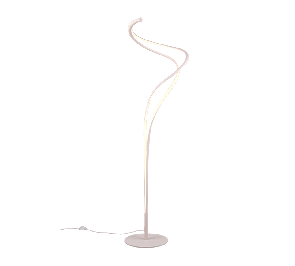 NALA | Floor lamp | White mat | Metal