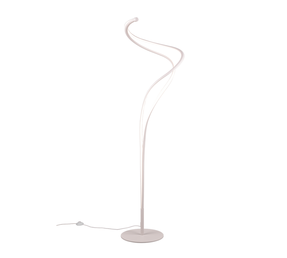 NALA | Floor lamp | White mat | Metal