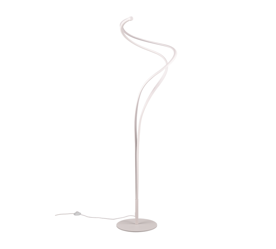 NALA | Floor lamp | White mat | Metal