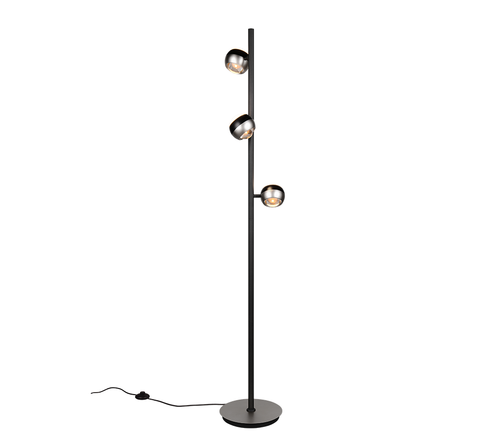 ORBIT | Floor lamp | Nickel mat | Metal