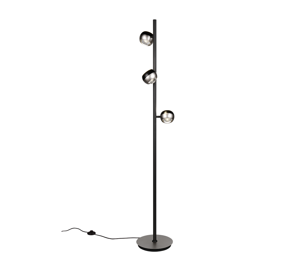 ORBIT | Floor lamp | Nickel mat | Metal