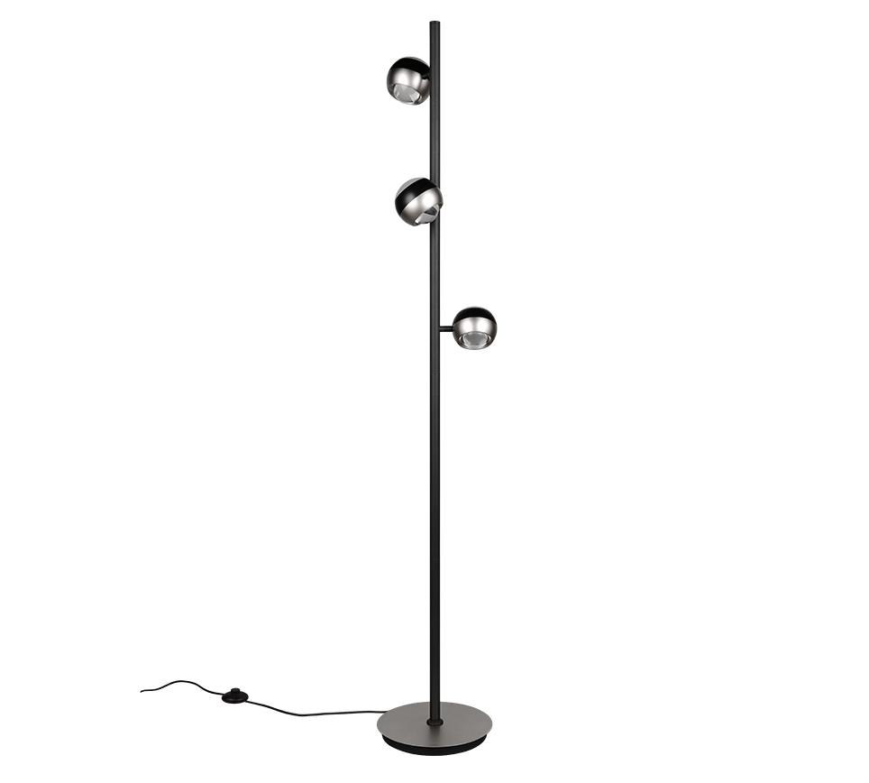 ORBIT | Floor lamp | Nickel mat | Metal