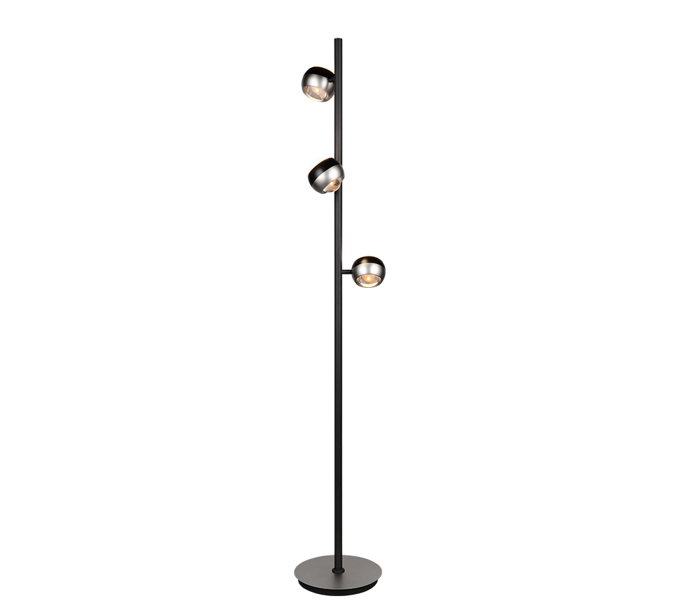 ORBIT | Floor lamp | Nickel mat | Metal