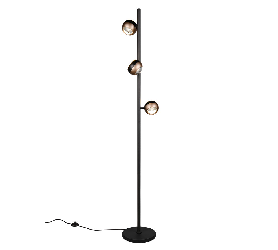 ORBIT | Floor lamp | Black mat | Metal