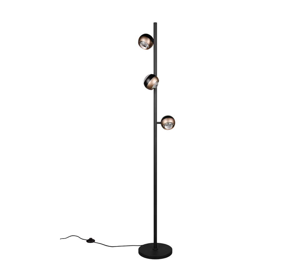 ORBIT | Floor lamp | Black mat | Metal