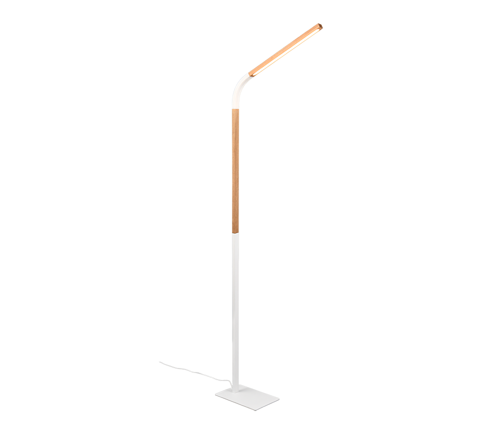 NORRIS | Floor lamp | White mat | Metal