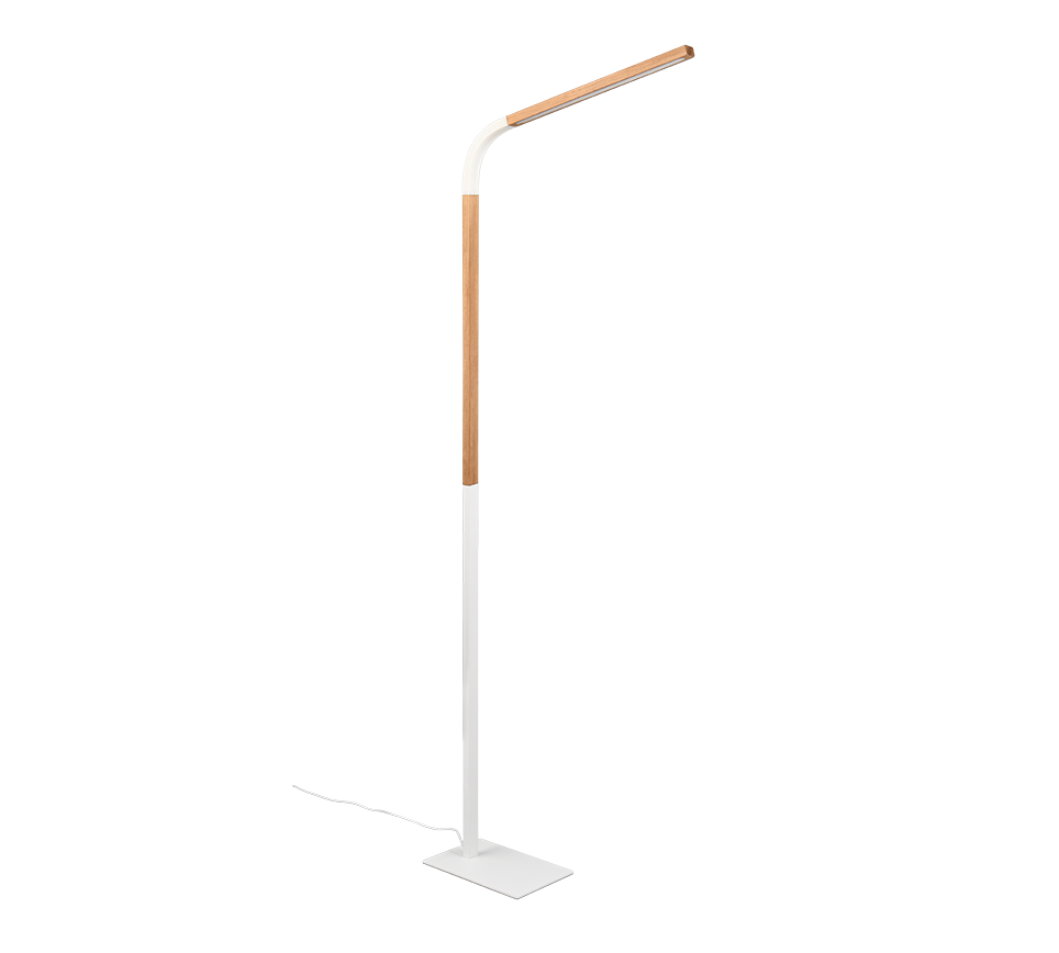NORRIS | Floor lamp | White mat | Metal