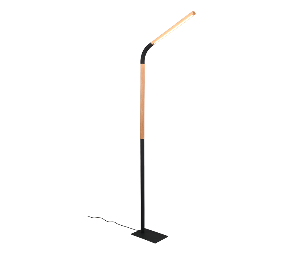NORRIS | Floor lamp | Black mat | Metal