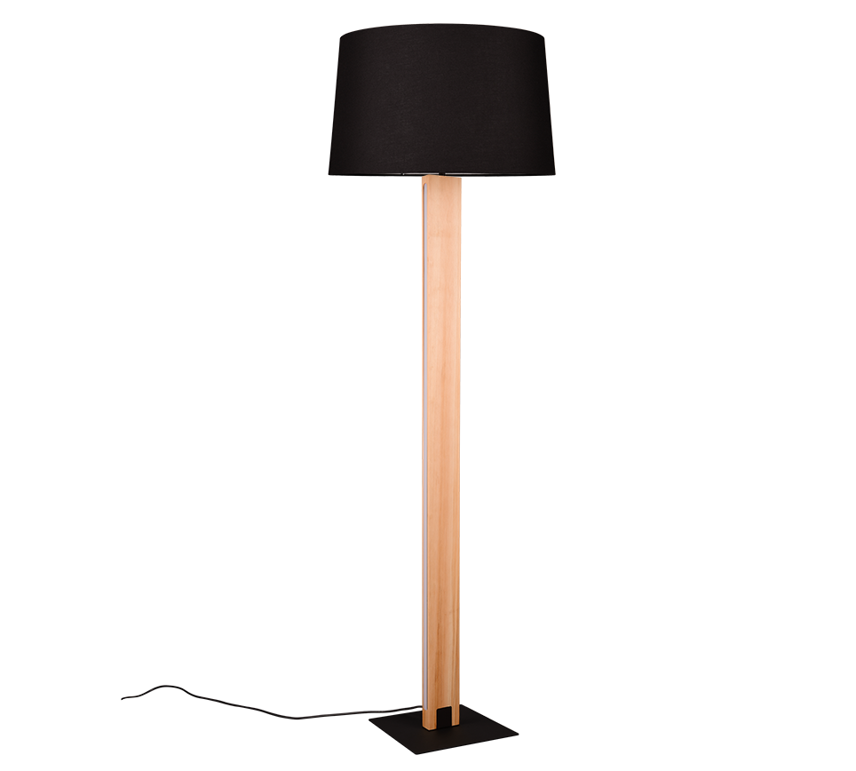 RAHUL | Floor lamp | Black mat | Metal