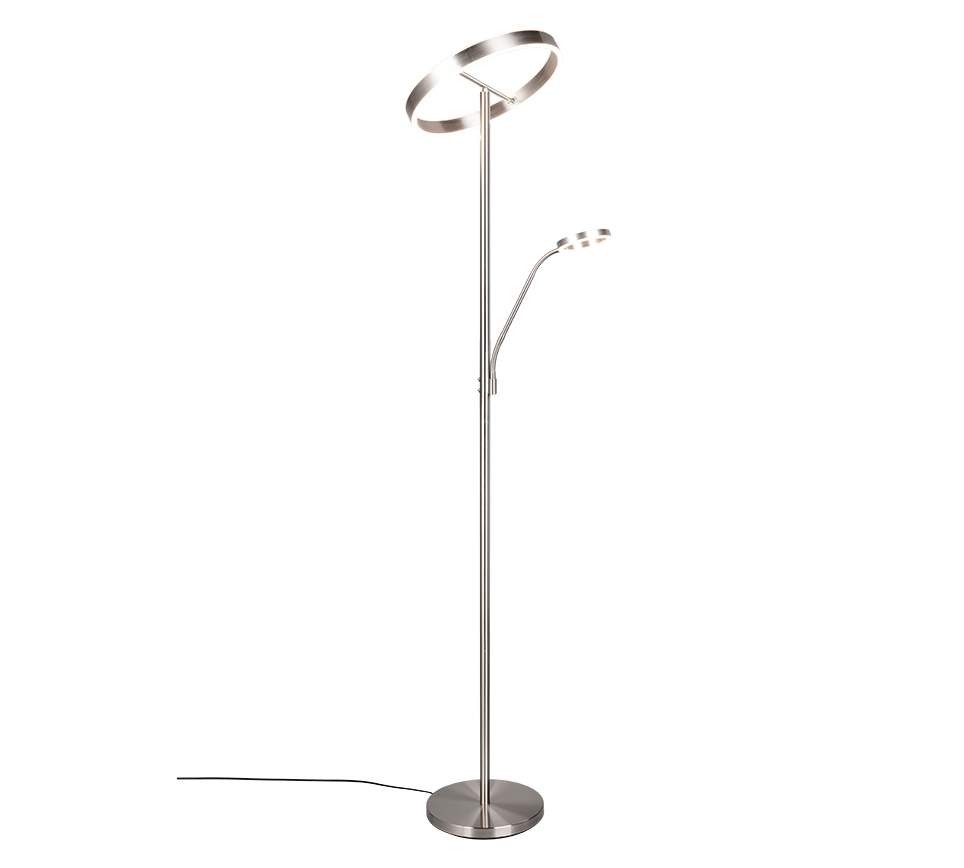WILLIS | Floor lamp | Nickel mat | Metal