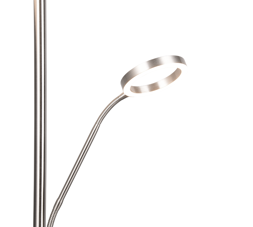 WILLIS | Floor lamp | Nickel mat | Metal