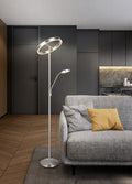 WILLIS | Floor lamp | Nickel mat | Metal