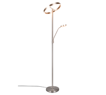 WILLIS | Floor lamp | Nickel mat | Metal