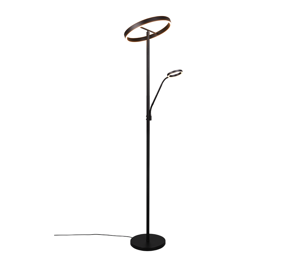 WILLIS | Floor lamp | Black mat | Metal