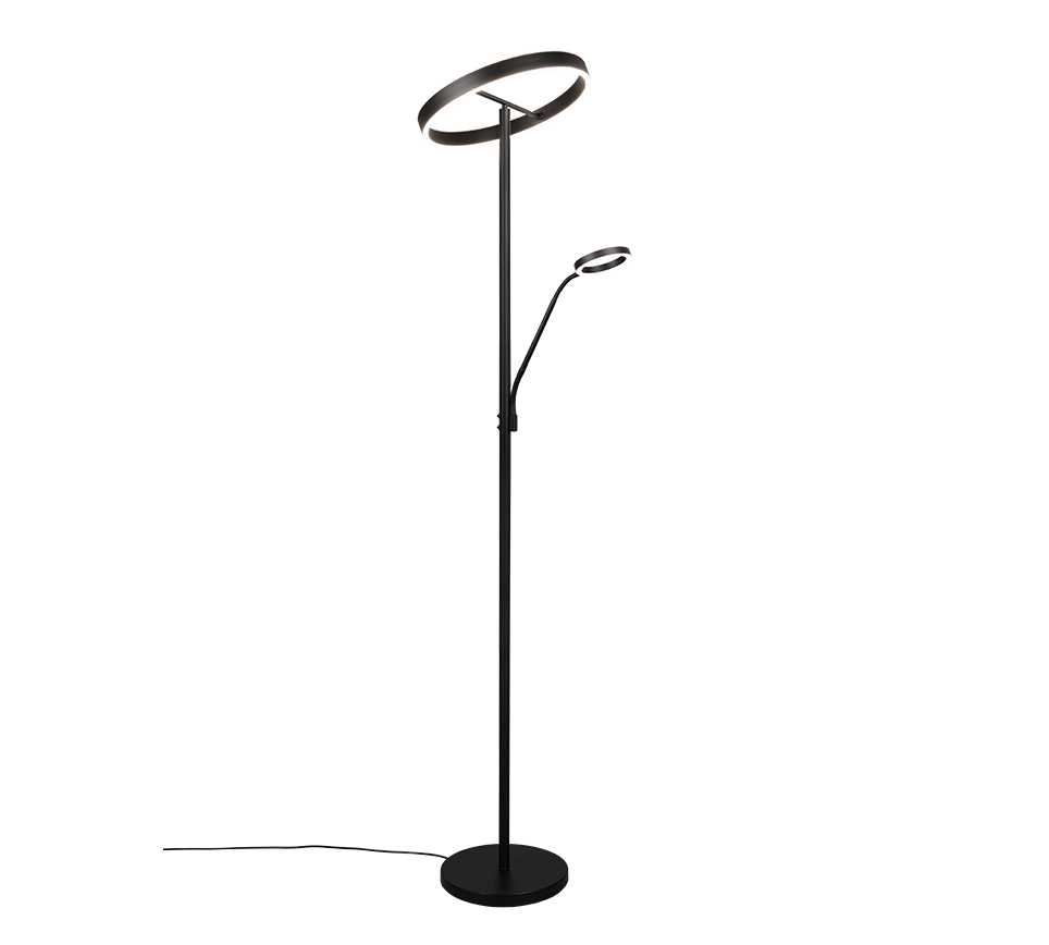 WILLIS | Floor lamp | Black mat | Metal