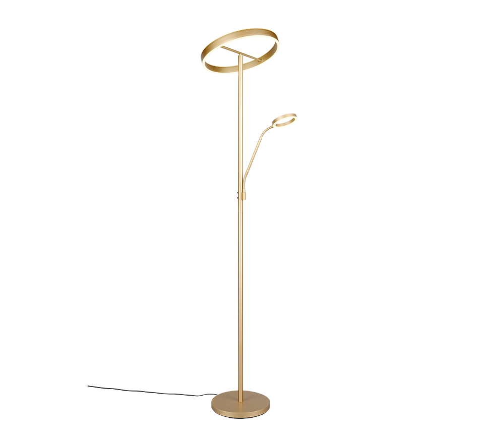 WILLIS | Floor lamp | Gold | Metal