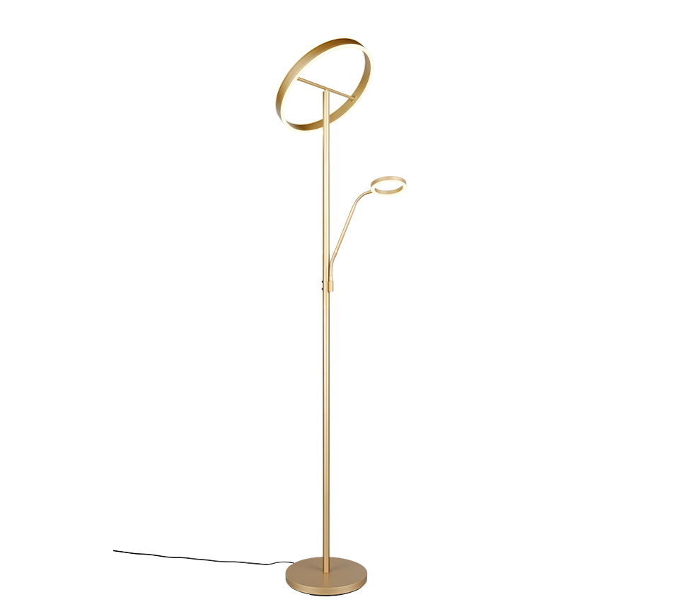 WILLIS | Floor lamp | Gold | Metal