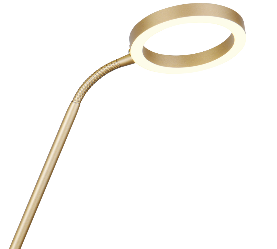 WILLIS | Floor lamp | Gold | Metal