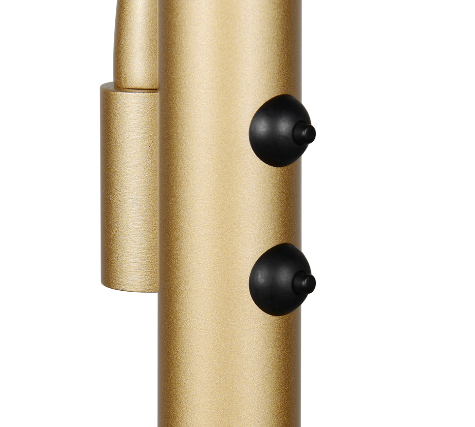 WILLIS | Floor lamp | Gold | Metal