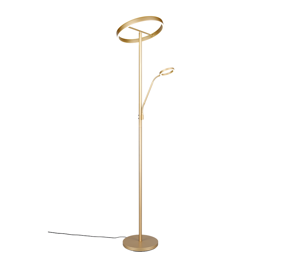 WILLIS | Floor lamp | Gold | Metal