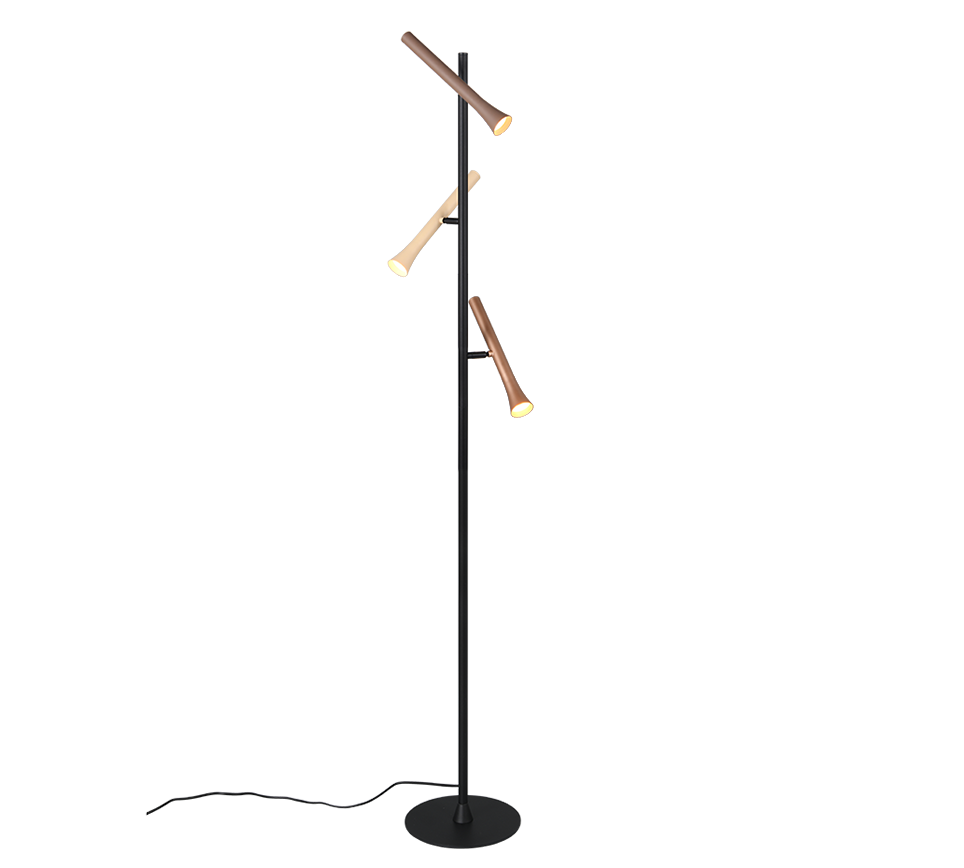 FIATO | Floor lamp | Black mat | Metal