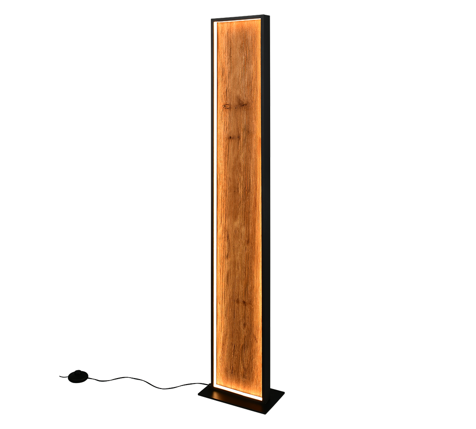 KALEA | Floor lamp | Wood coloured | Natural wood