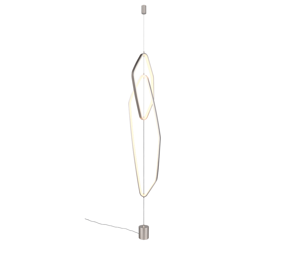 CIVASTO | Floor lamp | Nickel mat | Aluminium