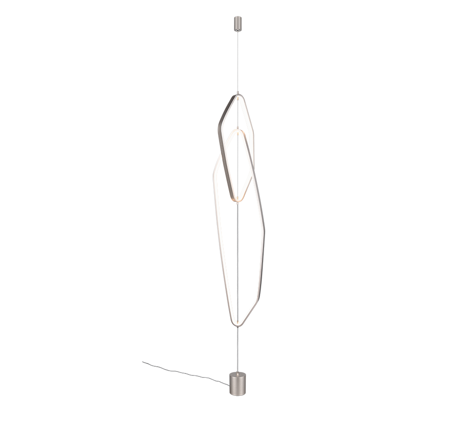 CIVASTO | Floor lamp | Nickel mat | Aluminium