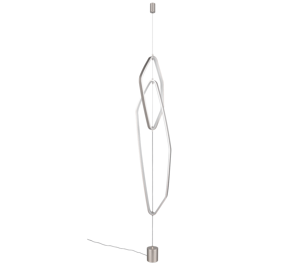 CIVASTO | Floor lamp | Nickel mat | Aluminium