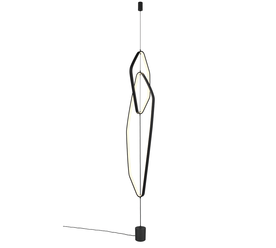 CIVASTO | Floor lamp | Black mat | Metal