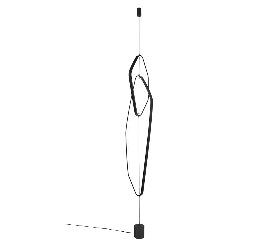 CIVASTO | Floor lamp | Black mat | Metal
