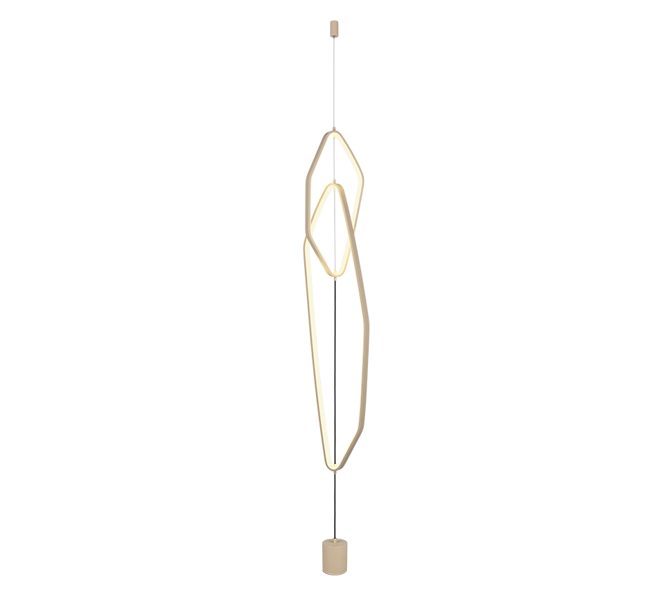 CIVASTO | Floor lamp | Warm beige | Metal
