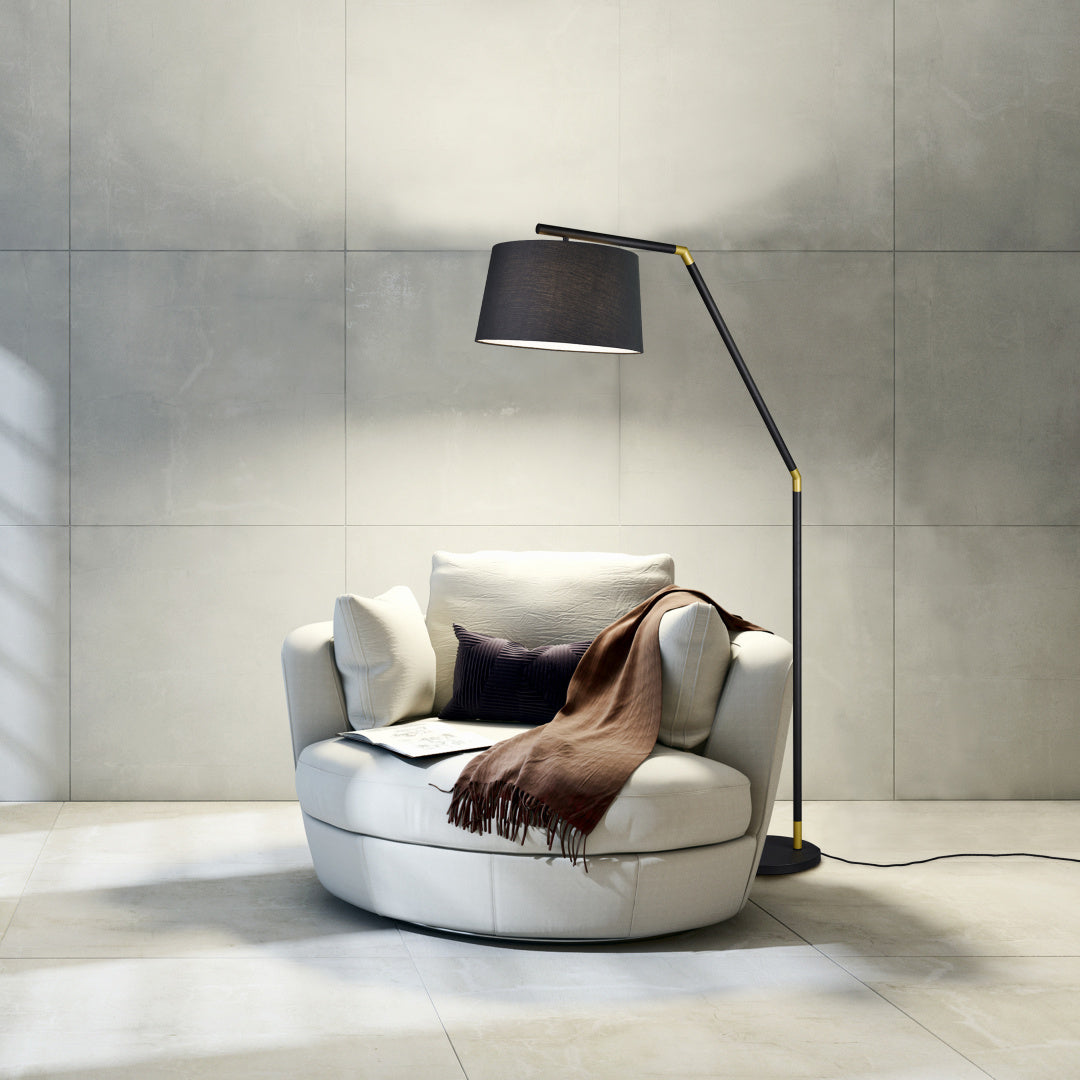 TRACY | Floor lamp | Black mat | Metal