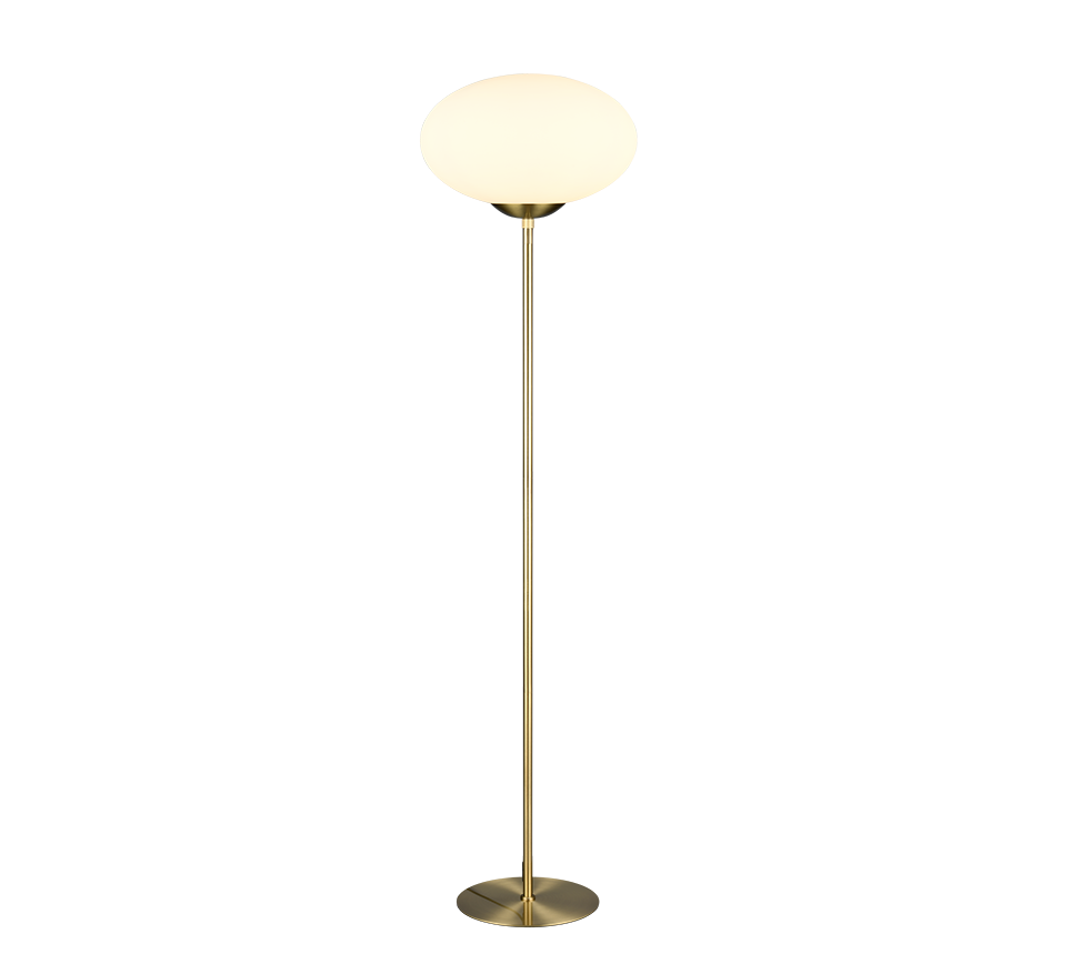 FOMENTO | Floor lamp | Brass mat | Metal